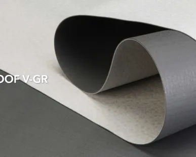 фото ПВХ мембрана ECOPLAST V-GR серый (Т) 1,5 мм 2,05х20 м