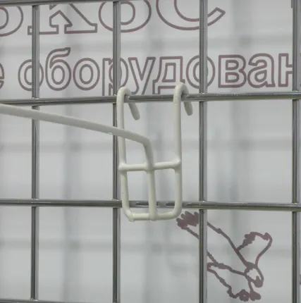 Фото №0 Крючок на сетку 150мм, белый