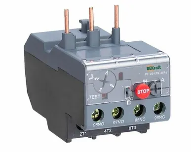 фото Реле тепловое 9.0А-13.0А для контакторов 09-25А DEKraft 23166DEK