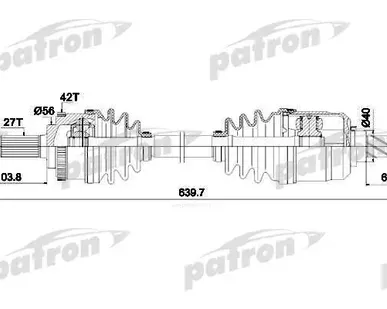 фото PDS1620 Полуось