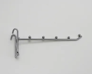 фото Кронштейн на сетку прямой 5 шариков L=200мм, хром