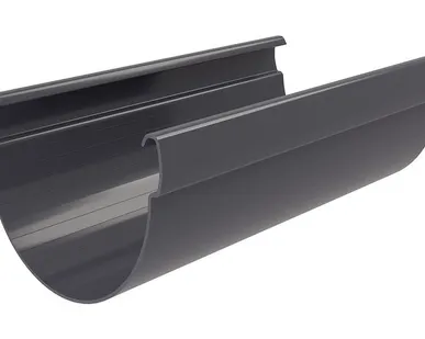 фото Желоб 135 ПВХ Grand Line 3м графит (RAL 7024)
