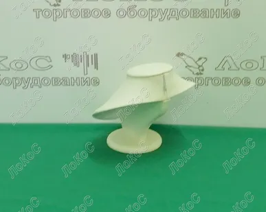фото Подставка для цепочек, колье, подвески 120мм, белая кожа