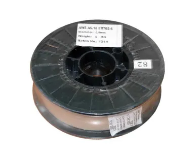 фото ПРОВОЛОКА СВАРОЧНАЯ ER70S-6 ОМЕДНЁННАЯ 0,8 ММ/5 КГ