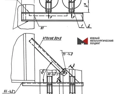 фото Опоры подвижные двухрядные Серия 5.900 А14Б 561.000 Выпуск 3