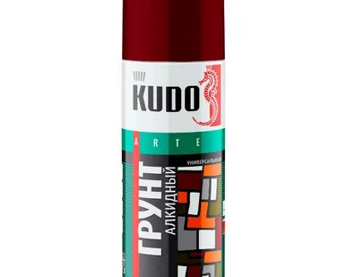 фото Грунт аэрозольный алкидный KU-2002 красно-коричневый KUDO 0,52л