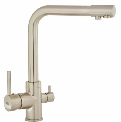 Фото №0 Смеситель Оптима О4759S для кухни, 35 мм, с выходом под фильтр, сатин