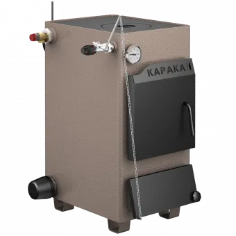 Фото №0 Котел на твердом топливе Каракан 10ТПЭ 3, 10 кВт с плитой