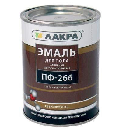 Фото №0 Эмаль ПФ-266 жёлто-коричневая Лакра 2кг