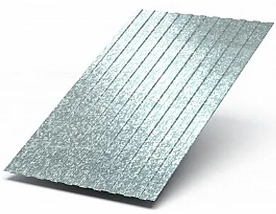 фото Профнастил С-8, Цинк, 0.4 мм, цена за м.кв