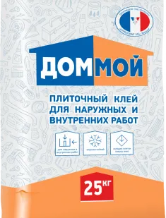 фото Дом Мой плиточный клей для наружных и внутренних работ (ГОСТ 313570-2007)