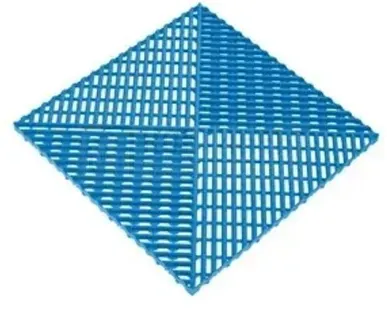 фото Решетка газонная c обрамлением 400х400х18мм, Синий