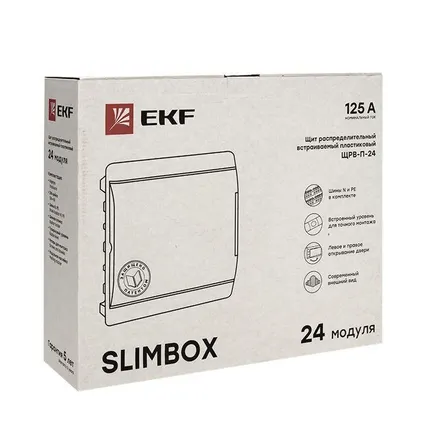 Фото №4 Щит ЩРВ-П-24 "SlimBox" IP41 PROxima EKF sb-v-24