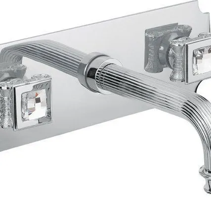 Фото №0 Встраиваемый смеситель на раковину хром, ручки swarovski Cezares Olimp OLIM