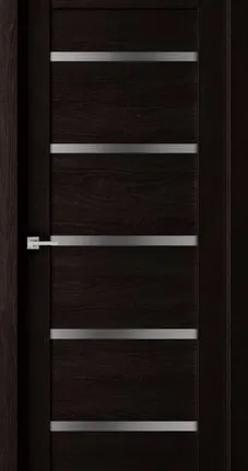 Фото №0 дверь межкомнатная со стеклом вдк eco, венге, 800*2000мм.