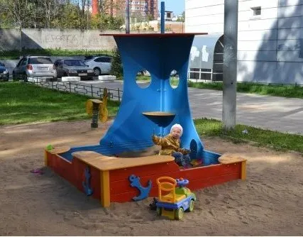 Фото №0 Песочница "Корабль"