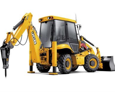 фото Экскаватор-погрузчик JCB 4CX с гидромолотом
