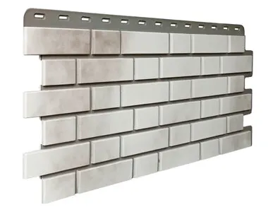 фото Фасадные панели FINEBER КИРПИЧ КЛИНКЕРНЫЙ 3D (Бело-коричневый)