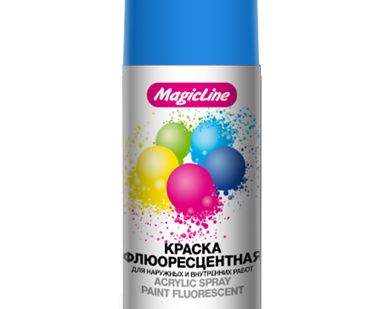 фото Краска аэрозольная синяя флюорисцентная (265г) MagicLine