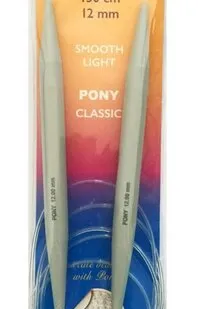 фото 50570 PONY Спицы круговые 12,00 мм/ 150 см, пластик, 2 шт.