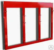 фото Щит пожарный открытый металлический (без комплекта)