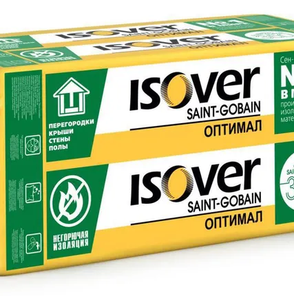Фото №0 Теплоизоляция Изовер Оптимал для каркасных стен и перекрытий