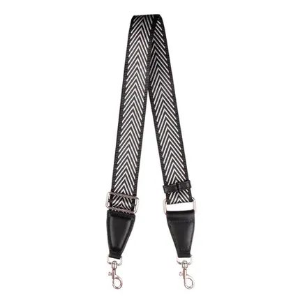 Фото №0 Черно-белый ремень для сумки TJ COLLECTION LH 5047032 BLZ