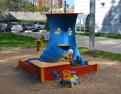 Фото №0 Песочница "Катер"