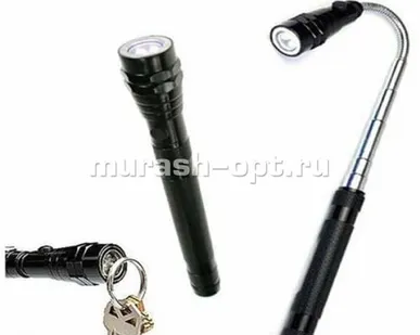 фото Фонарь универсальный телескопический гибкий 1W светодиод /3*G13/ (16)