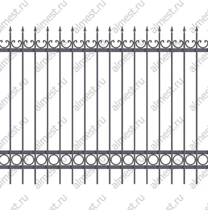 Фото №0 Секция заборная металлическая