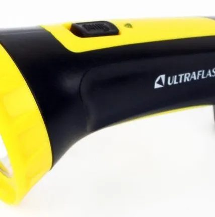 Фото №0 Фонарь LED 3804M (аккум. 220В черн./желт. 4 LED SLA пласт. коробка) Ultraflash 12867