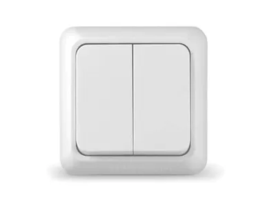 фото Выключатель 2-кл. ОП Олимп 10А IP20 бел. UNIVersal О0023