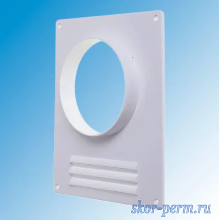 Фото №0 Площадка торцевая ФЛЕКС D=125 с решеткой металлическая