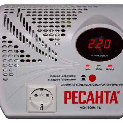 Фото №0 Стабилизатор РЕСАНТА АСН - 500 Н/1-Ц, настенный для газовых котлов КИТАЙ