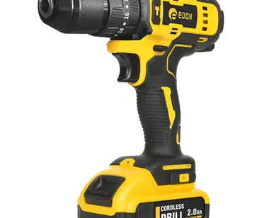 фото Аккумуляторная дрель Edon AD-12, 12 В, 2 аккумулятора, 2 скорости, набор оснастки, кейс