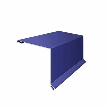 Фото №0 Ветровая планка 110х110мм 2,5 м светло-синяя