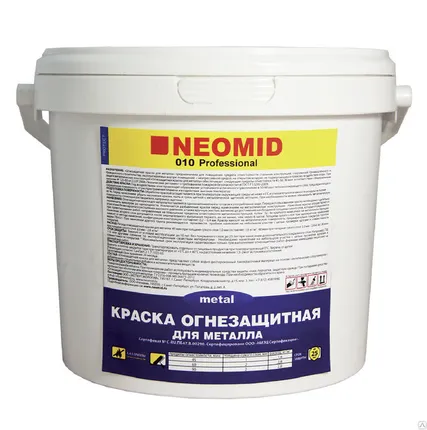 Фото №0 Огнезащитная краска для металла NEOMID