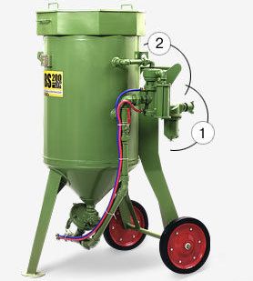 фото Пескоструйные аппараты DBS-100RC/DBS-200RC (с дистанционным управлением)