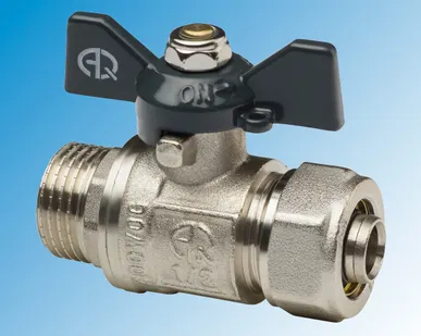 фото Кран для металлопластиковых труб 16х1/2&quot; AQUALINK Ц-НР
