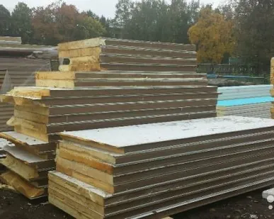 фото Сэндвич-панель Б/У 100 ппу 3 м