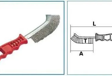 фото Ручная щётка по металлу (гофрированная проволока)