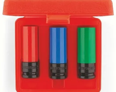 фото Набор торцевых головок ударных 1/2" 17-19-21 мм для литых дисков, 3предмет, IZELTAS, 1113009003, 14000000178