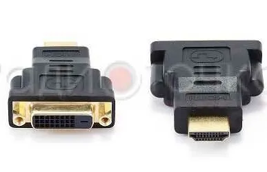 фото Переходник HDMI штекер - DVI-D гнездо Gembird A-HDMI-DVI-3, 19M/25F, Gold