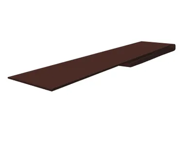 фото Планка финишная 46х25 0,5 Quarzit Pro Matt RAL 8017 шоколад