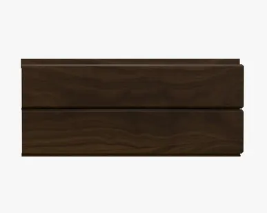 фото Сайдинг Фасадная панель «Софит» покрытие 3D орех Россия, эконом, 0.4-0.45 мм