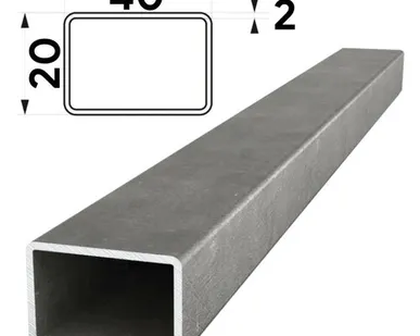 фото Труба профильная 40х20мм стенка 2мм длина 6 метров
