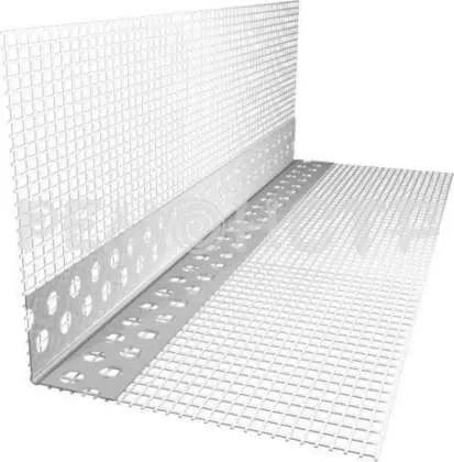 Фото №0 Уголок ПВХ перф с сеткой 2,5*0,10*0,15м L=2,5м Konel (1/50) П