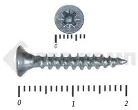 Фото №0 Саморез белый цинк POZY 3х20 Средняя фасовка (3000шт)