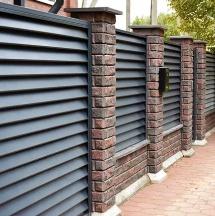 Фото №0 Забор жалюзи «под ключ»