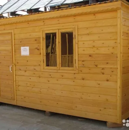 Фото №0 Вагон бытовка с перегородкой 2300 х 4000 (отделка ДВП)